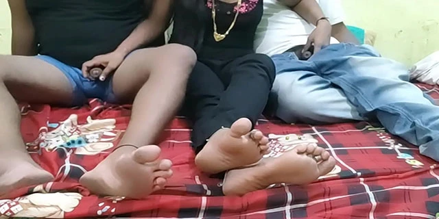 थ्रीसम सेक्स जीजाजी और उसकी दोस्त के साथ एमएमएस